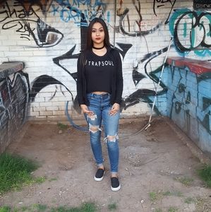 Semi muscle tee / long crop top